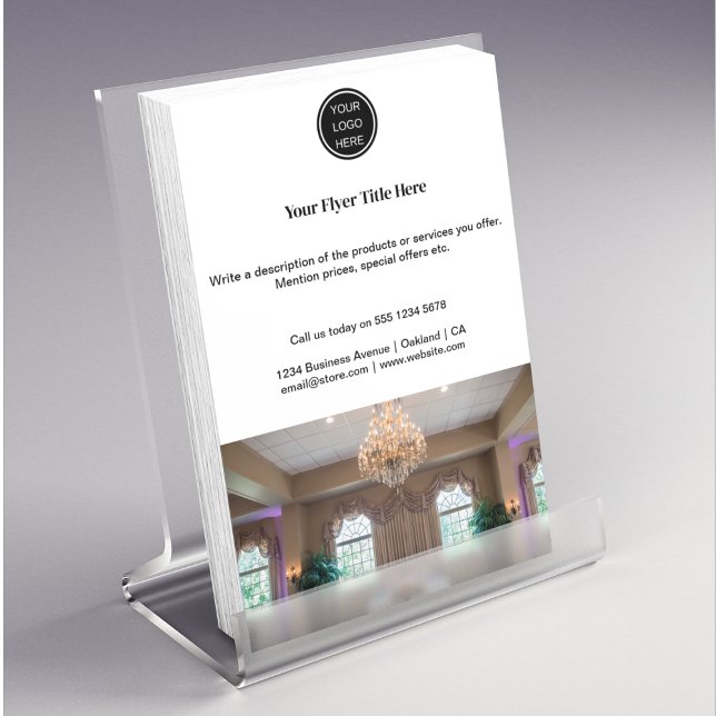 Prospectus 14 Cm X 21,6 Cm Logo d'entreprise promotionnel simple (Créateur téléchargé)