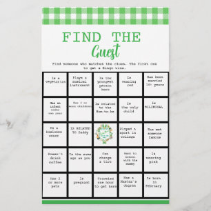 Prospectus 14 Cm X 21,6 Cm Lucky Find Guest Bingo Baby shower Jeu