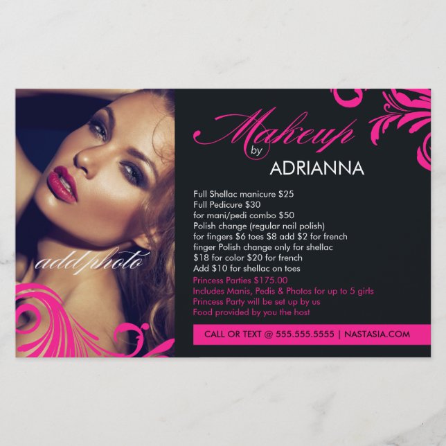 Prospectus 14 Cm X 21,6 Cm Maquillage rose chaud 311 par Flyer (Devant)