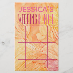 Prospectus 14 Cm X 21,6 Cm Mariage Shower BINGODécoration de fleurs fraîches