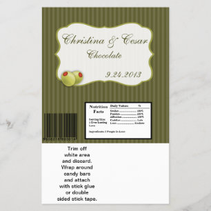 Prospectus 14 Cm X 21,6 Cm Martini Martini Olives vert de Hershey's Large Bar