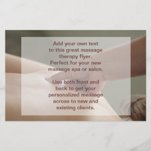 Prospectus 14 Cm X 21,6 Cm Massage suédois - pression du pouce