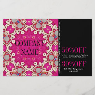 Prospectus 14 Cm X 21,6 Cm massothérapeute fuchsia bohémienne chakra Yoga