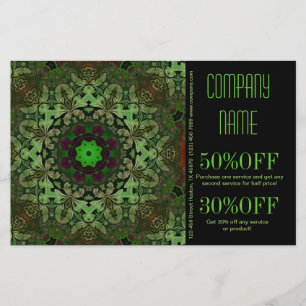 Prospectus 14 Cm X 21,6 Cm massothérapeute holistique Yoga Mandala