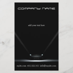 Prospectus 14 Cm X 21,6 Cm Mécanicien Automobile Flyer Voiture Noire