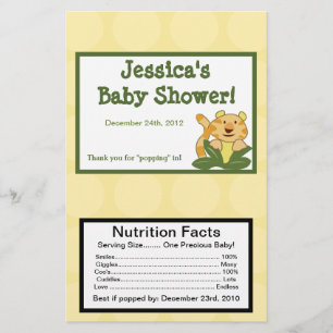 Prospectus 14 Cm X 21,6 Cm Microwave Popcorn Wrapper Jungle Baby
