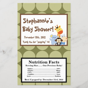 Prospectus 14 Cm X 21,6 Cm Microwave Popcorn Wrapper Jungle Jouer