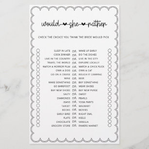 Prospectus 14 Cm X 21,6 Cm Minimaliste serait elle plutôt nuptiale jeu de dou