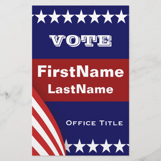 Prospectus 14 Cm X 21,6 Cm Modèle circulaire de campagne (Devant)