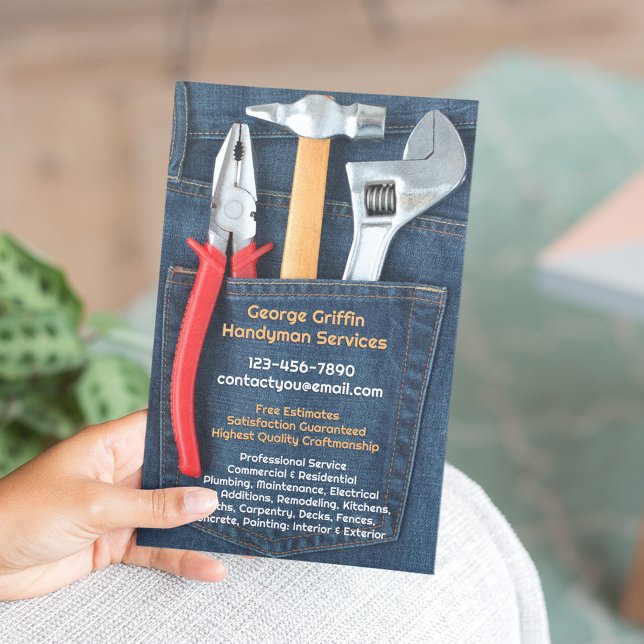 Prospectus 14 Cm X 21,6 Cm Modèle de dépliant pour services de bricolage (Créateur téléchargé)