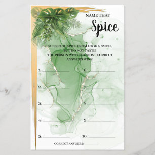 Prospectus 14 Cm X 21,6 Cm Nom de la carte de jeu de Fête des mariées Tropica