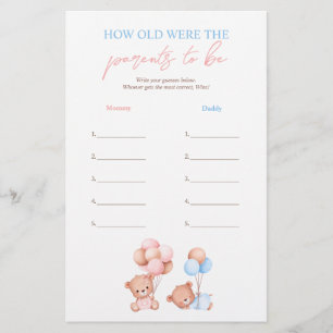 Prospectus 14 Cm X 21,6 Cm Nounours Quel âge les parents étaient-ils à jouer