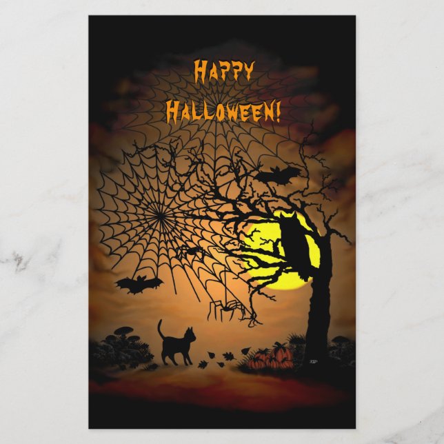 Prospectus 14 Cm X 21,6 Cm Nuit d'Halloween, Joyeux Halloween ! Flyer (Devant)