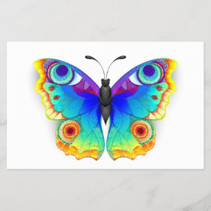 Prospectus 14 Cm X 21,6 Cm Oeil de paon arc-en-ciel