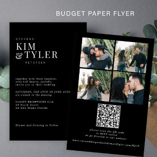 Prospectus 14 Cm X 21,6 Cm Photo budget tout dans un faire-part de mariage RS
