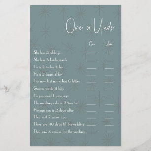 Prospectus 14 Cm X 21,6 Cm Plus ou moins de deux douches Jeu Circulaire