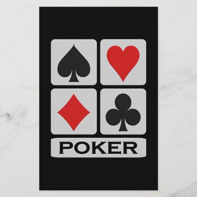Prospectus 14 Cm X 21,6 Cm Poker flyer - personnaliser! (Devant)