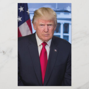 Prospectus 14 Cm X 21,6 Cm Portrait officiel de Donald Trump