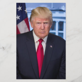 Prospectus 14 Cm X 21,6 Cm Portrait officiel de Donald Trump