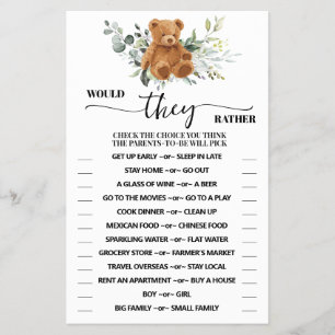 Prospectus 14 Cm X 21,6 Cm Préféreraient-Ils Porter Une Carte De Jeu De Douch