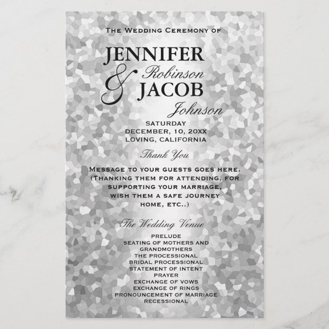 Prospectus 14 Cm X 21,6 Cm Programme | Crystal Silver (Devant)