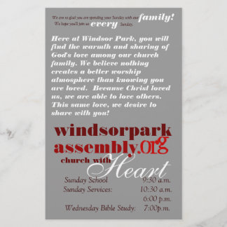 Prospectus 14 Cm X 21,6 Cm prospectus d'accueil