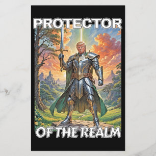 Prospectus 14 Cm X 21,6 Cm Protecteur du royaume - Président Trump