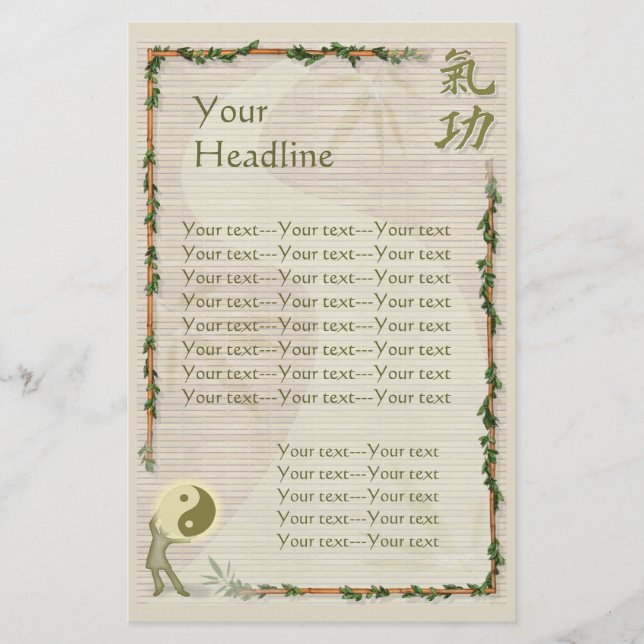 Prospectus 14 Cm X 21,6 Cm Qi Gong (Devant)