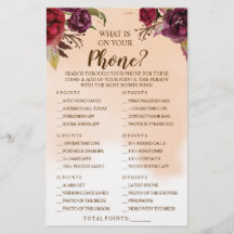 Qu'est-ce que sur votre téléphone Burgundy Shower