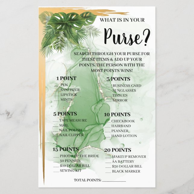 Prospectus 14 Cm X 21,6 Cm Qu'est-ce qui se trouve dans votre sac à main Trop (Devant)