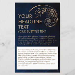 Prospectus 14 Cm X 21,6 Cm Ratio d'or - Fleur de vie - Géométrie sacrée