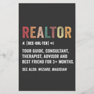 Prospectus 14 Cm X 21,6 Cm Realtor Real Estate Funny Citation Flyer