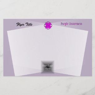 Prospectus 14 Cm X 21,6 Cm Ribbon de Clover violet par Kenneth Yoncich