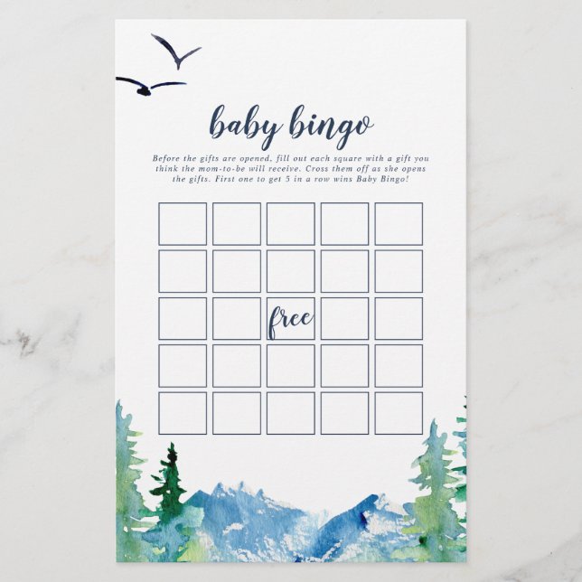 Prospectus 14 Cm X 21,6 Cm Rocky Mountain Baby Bingo Jeu (Devant)