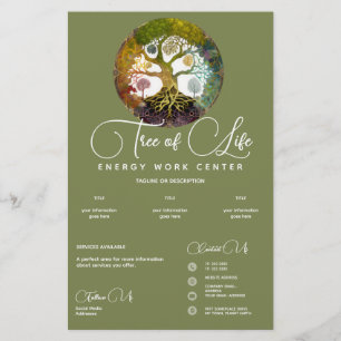 Prospectus 14 Cm X 21,6 Cm Saisons   Arbre de vie