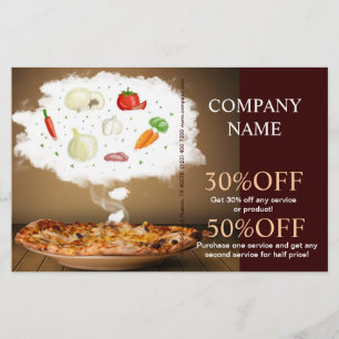 Prospectus 14 Cm X 21,6 Cm service traiteur épicerie italienne Alimentation p