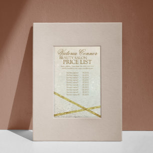 Prospectus 14 Cm X 21,6 Cm Shimmering Star Dust Luxury Price List Flyer
