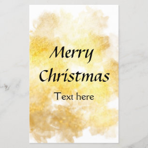 Prospectus 14 Cm X 21,6 Cm Simple or doré ajoutez votre texte joyeux Noël per