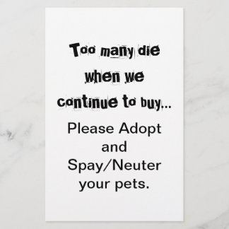 Prospectus 14 Cm X 21,6 Cm Spay Neuter Adopter