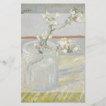 Sprig of Flowering Almond in a Glass by Van Gogh