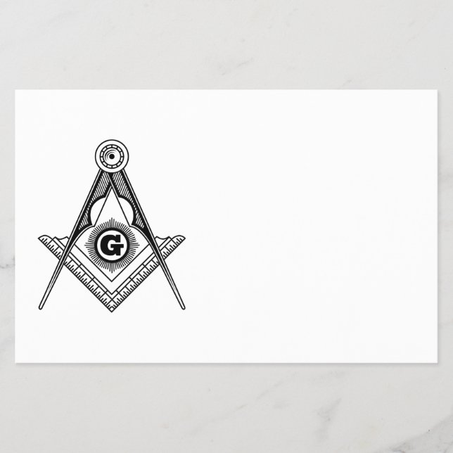 Prospectus 14 Cm X 21,6 Cm Symbole franc-maçonnerie (Devant)