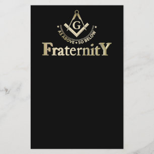 Prospectus 14 Cm X 21,6 Cm Symbole franc-maçonnerie