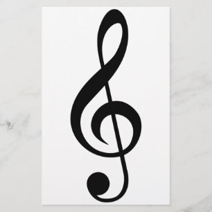 Prospectus 14 Cm X 21,6 Cm Symbole musical G-Clef Treble Clef