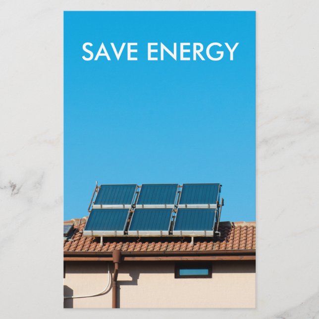 Prospectus 14 Cm X 21,6 Cm Système de cellules solaires (Devant)