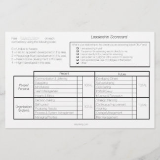 Prospectus 14 Cm X 21,6 Cm Tableau de bord du leadership