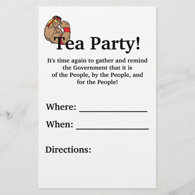 Prospectus 14 Cm X 21,6 Cm Tea Party ! (Devant)