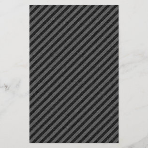 Prospectus 14 Cm X 21,6 Cm Thin Black and Gray Diagonal Stripes