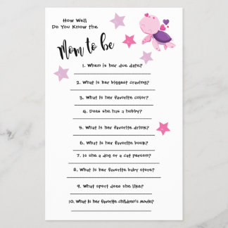 Prospectus 14 Cm X 21,6 Cm Tortue baby shower Comme vous connaissez bien la c