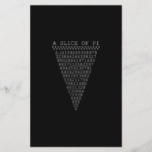 Prospectus 14 Cm X 21,6 Cm Une tranche de chiffres Pi