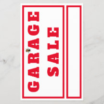 Vente de garage amusant